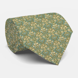 Art Nouveau Botanical Floral Pattern Tie