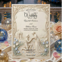 Art Nouveau Botanical Vine Proposal Wedding  