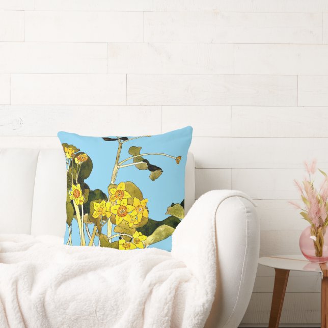 Art Nouveau Buttercups Cushion (Couch)