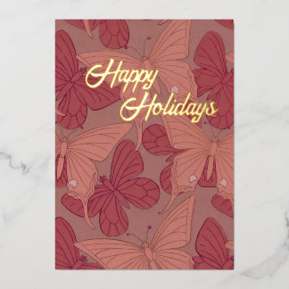 Art Nouveau Butterfly Card (Foil)