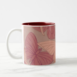 Art Nouveau Butterfly Two-Tone Coffee Mug