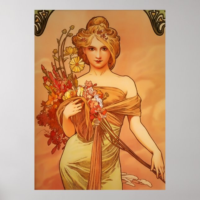 Art Nouveau by Alphonse Mucha Poster (Front)