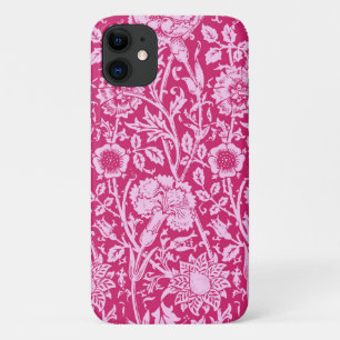 Art Nouveau Carnation Damask, Fuchsia Pink Case-Mate iPhone Case