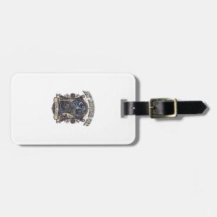 Art Nouveau Cat Cat Art Nouveau Vintage Vector Art Luggage Tag