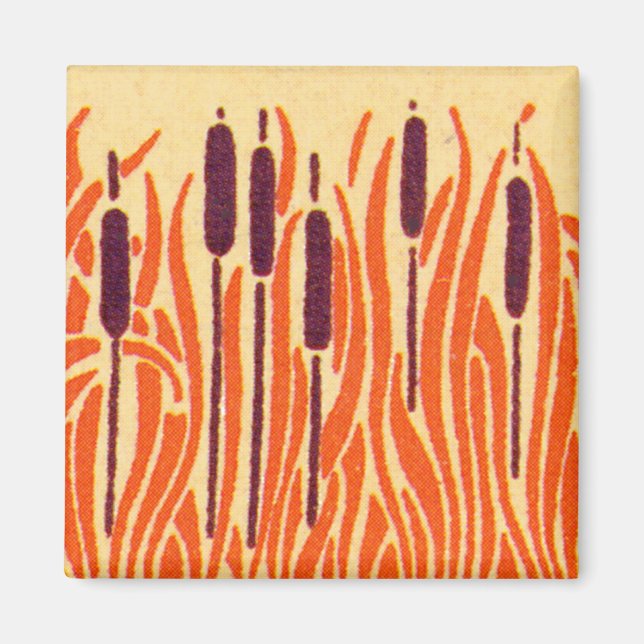 Art Nouveau Cat Tails - Magnet (Front)