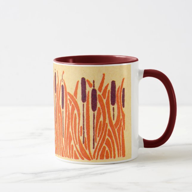 Art Nouveau Cat Tails - Mug (Right)
