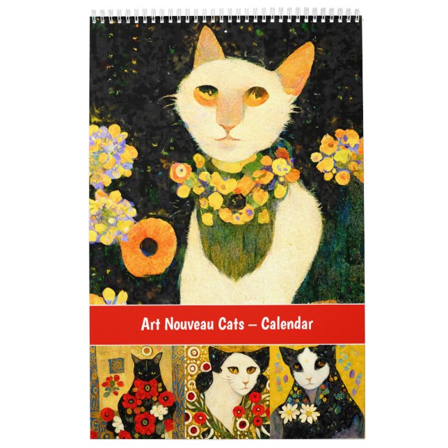 Art Nouveau Cats Calendar   (Cover)