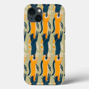 Art Nouveau Cats iPhone 13 Case