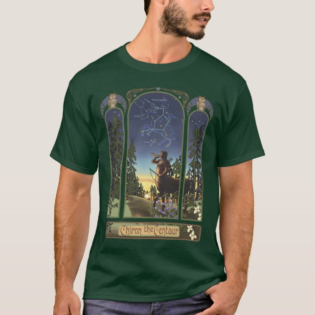 Art Nouveau Centaur Constellation T-Shirt (Front)