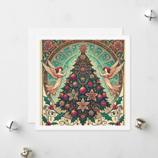 Art Nouveau Christmas Card