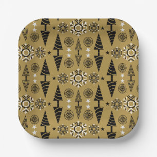 Art Nouveau Christmas Decoration Paper Plate