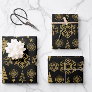  Art Nouveau Christmas Decoration Wrapping Paper Sheet