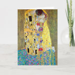 Art Nouveau Christmas, The Kiss by Gustav Klimt Holiday Card<br><div class="desc">Easy to customise Christmas card, just add your names! The Kiss (original Der Kuss)(1907-1908) by Gustav Klimt (1862-1918) is probably Gustav Klimt's most famous work. He began work on it in 1907 and it is the high point of his so-called 'Golden Period'. The Kiss is a vintage Victorian Era Symbolism...</div>