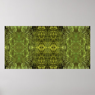 art nouveau colorful ornamental vintage pattern in poster