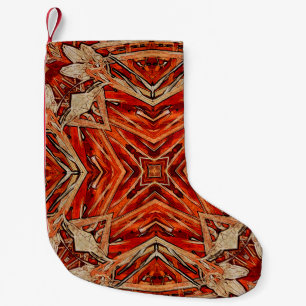 art nouveau colourful ornamental vintage pattern i small christmas stocking