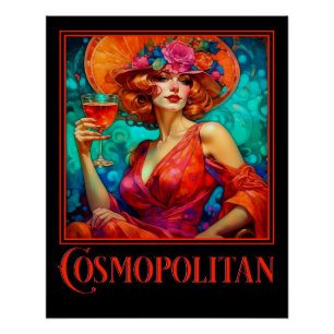Art Nouveau Cosmopolitan Poster
