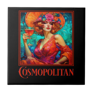 Art Nouveau Cosmopolitan Tile
