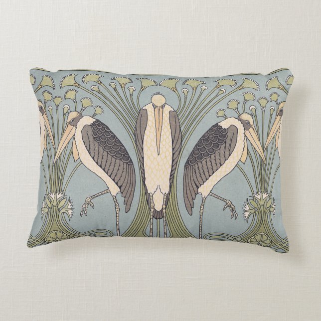 Art Nouveau Crane Pillow (Back)