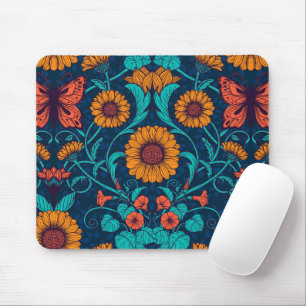 Art Nouveau daisies Mouse Pad