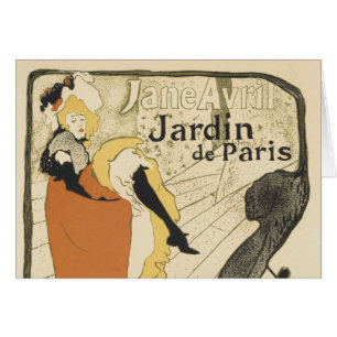 Art Nouveau Dancer Jane Avril by Toulouse Lautrec