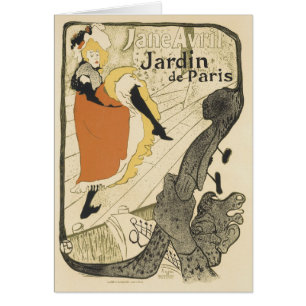 Art Nouveau Dancer Jane Avril by Toulouse Lautrec