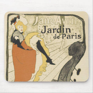 Art Nouveau Dancer Jane Avril by Toulouse Lautrec Mouse Pad
