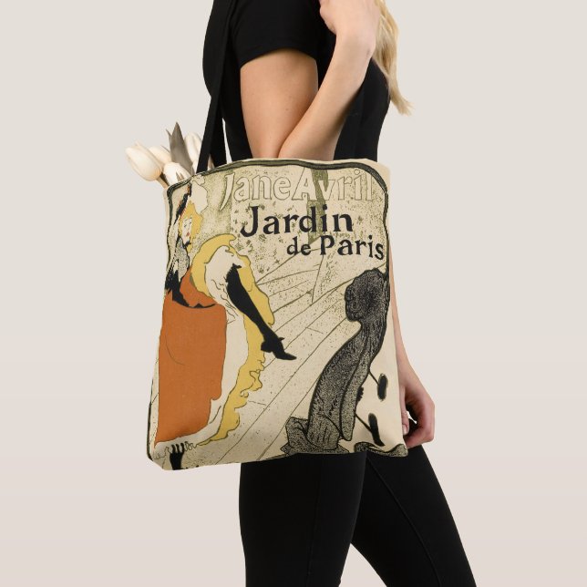 Art Nouveau Dancer Jane Avril by Toulouse Lautrec Tote Bag (Close Up)