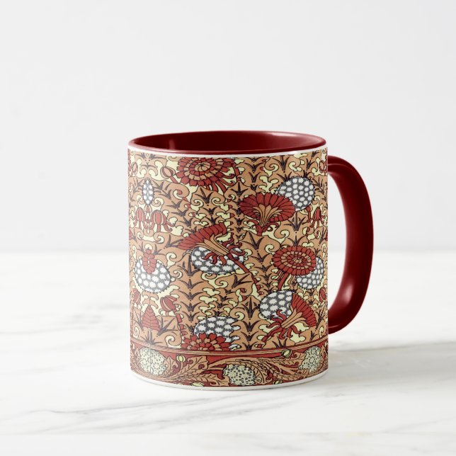 Art Nouveau Dandelion print Mug (Front Right)