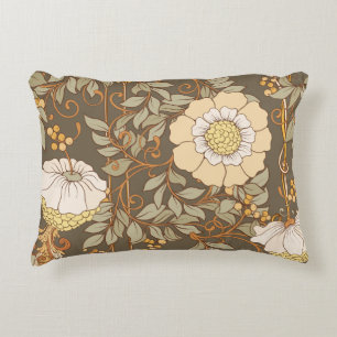 Art Nouveau: Decorative Floral Vintage. Decorative Cushion