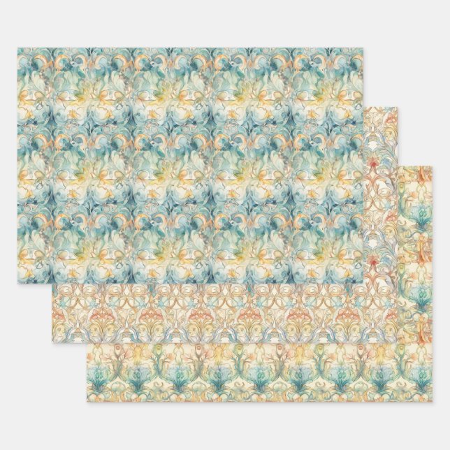 ART NOUVEAU DECOUPAGE DECORATIVE PAPER (Set)
