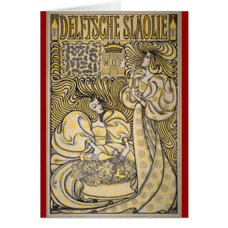 Art Nouveau Delftsche Slaolie Delft
