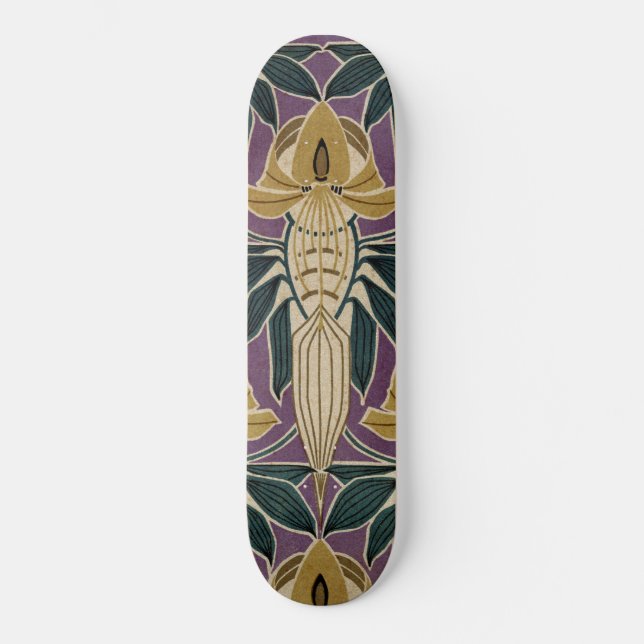 Art Nouveau Design #1 @ VictoriaShaylee Skateboard (Front)