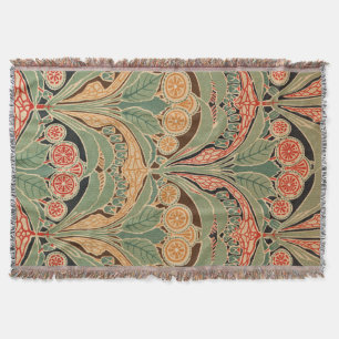 Art Nouveau Design #3 at Emporio Moffa Throw Blanket