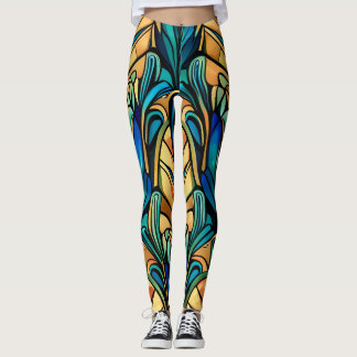 Art Nouveau design Leggings