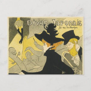 Art Nouveau, Divan Japonais by Toulouse Lautrec Postcard