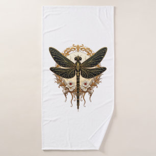 Art Nouveau Dragonfly Elegant Steampunk Bath Towel