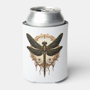 Art Nouveau Dragonfly Elegant Steampunk Can Cooler