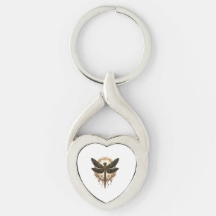 Art Nouveau Dragonfly Elegant Steampunk Key Ring