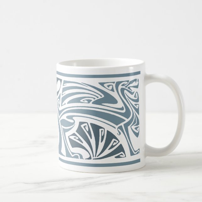 Art Nouveau Dragons Coffee Mug (Right)