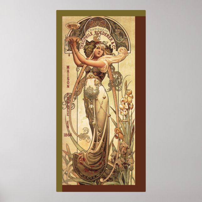 Art Nouveau Drink Advertisement Poster (Front)