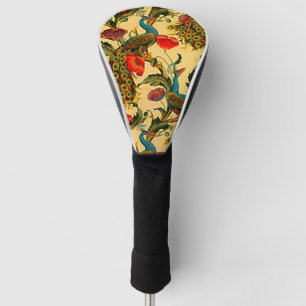 Art Nouveau Elegance: Sidewall, The Peacock, 1896 Golf Head Cover