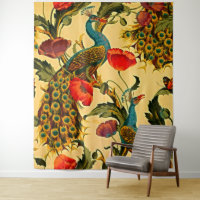 Art Nouveau Elegance: Sidewall, The Peacock, 1896