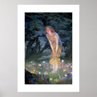 Art Nouveau Fantasy  Print 20x20