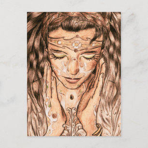 Art Nouveau Fine Art Lady Postcard