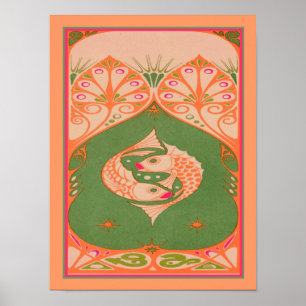Art Nouveau Fish Print