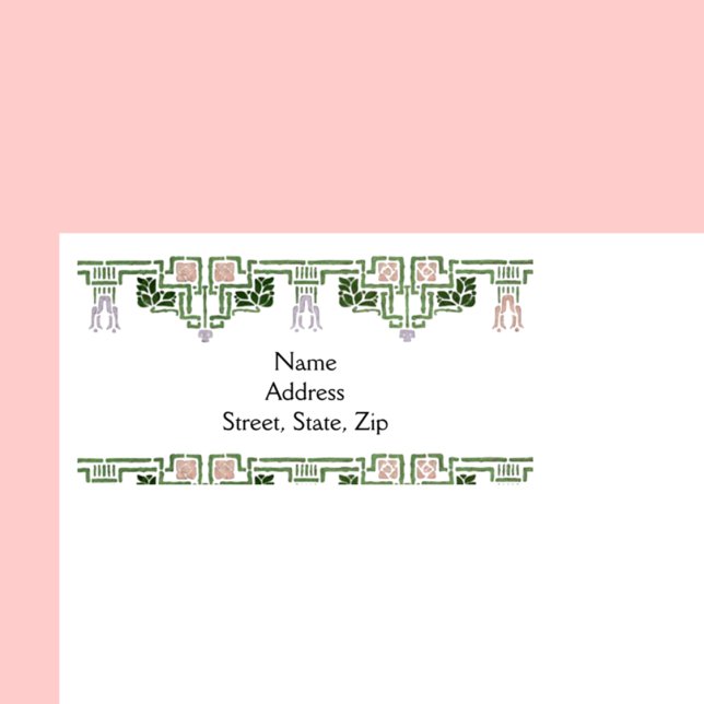 Art Nouveau Floral Border Label (Creator Uploaded)