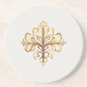 Art Nouveau Floral Coaster