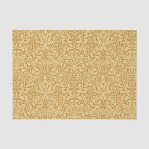 Art Nouveau Floral Damask, Mustard Yellow and Gold Tissue Paper