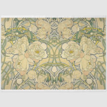 Art Nouveau Floral Decouage Paper