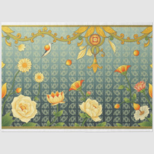 Art Nouveau Floral Decoupage Tissue Paper